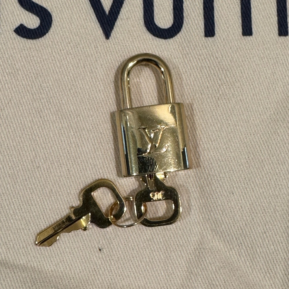 Louis Vuitton Brass Padlock with Keys